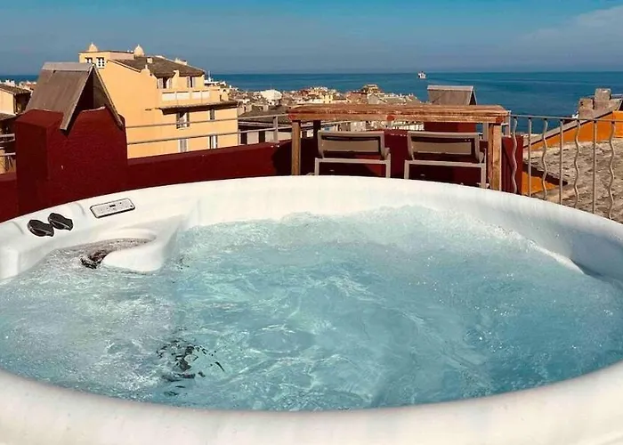 Vatta Centre Avec Roof Bain A Remous Et Vue Panoramique باستيا